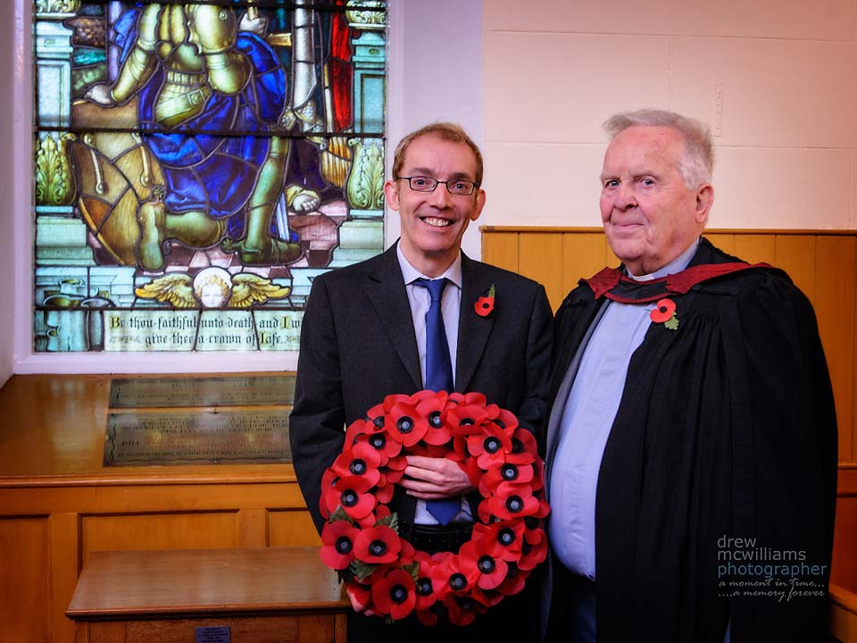 A wreath was laid at the the commencement of Dromore Non-Subscribibng Church service on Remembrance Sunday