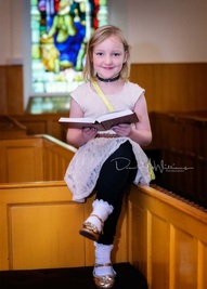 Abigail from the Sunday School read in church