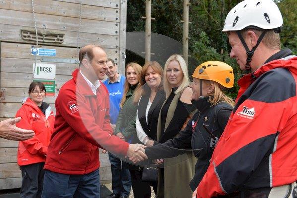 Prince Edward meets Nicola Campbell and the Belfast Activity Centre team